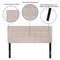 Flash Furniture Full Bedford, Headboard, Beige Fabric HG-HB1704-F-B-GG - alternate 3